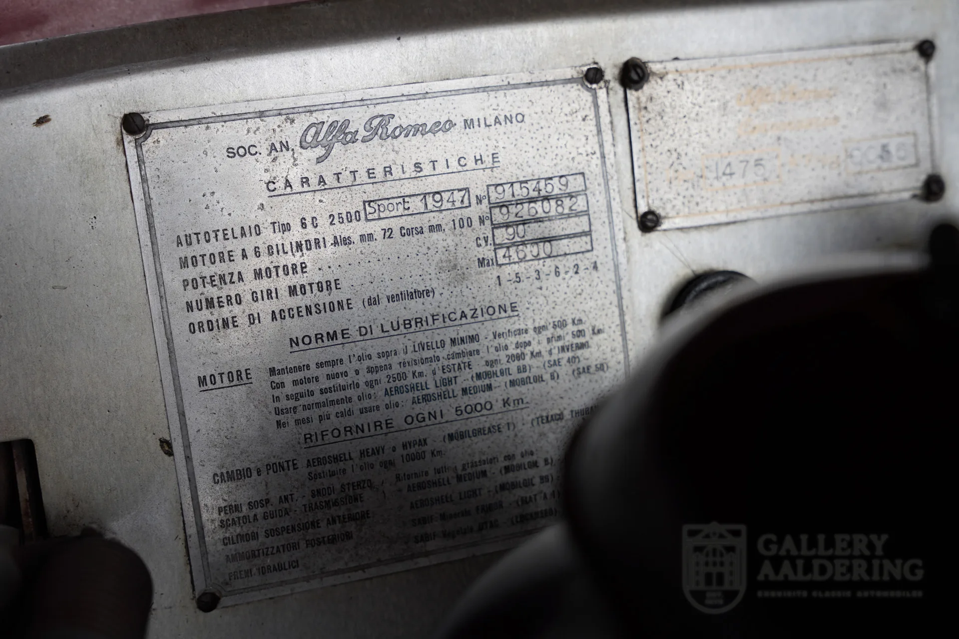 1947 Alfa Romeo 6C 2500 Freccia d'Oro, 29/30