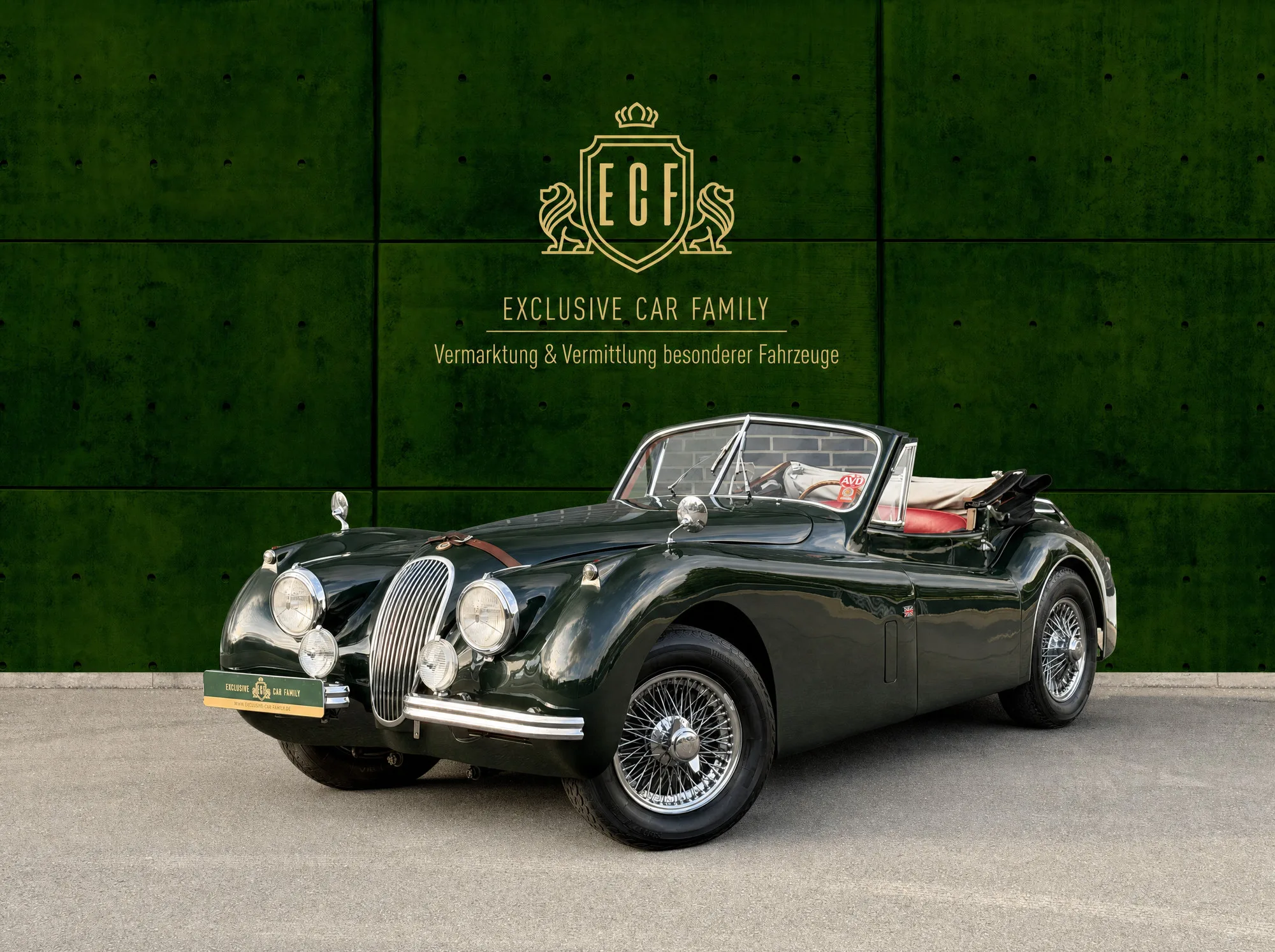 1953 Jaguar XK120 Drophead Coupé angeboten von einem Vermittler in Hessisch Oldendorf, Deutschland, Hauptfoto