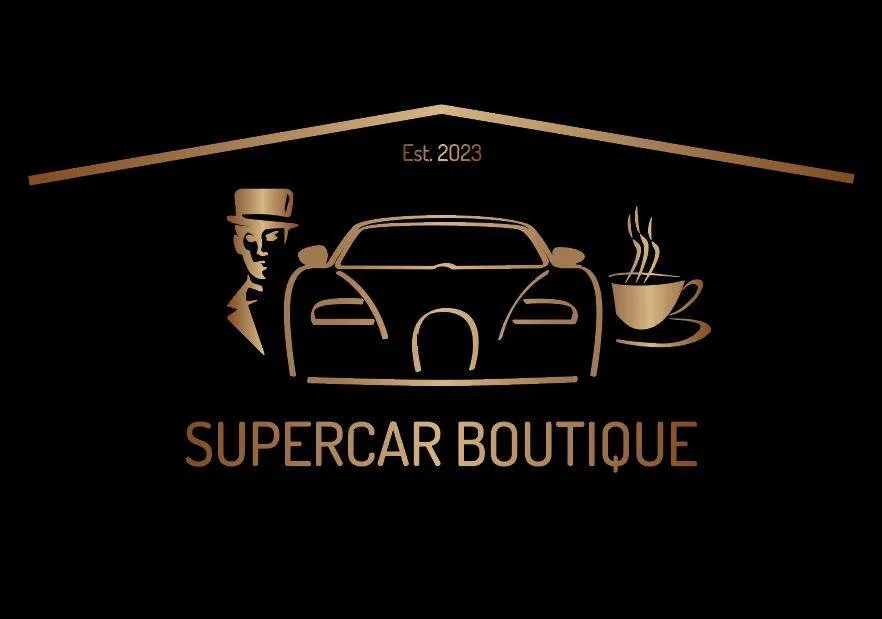 1955 Porsche 356: the dealer's Supercar Boutique card, no photograph of the car published yet