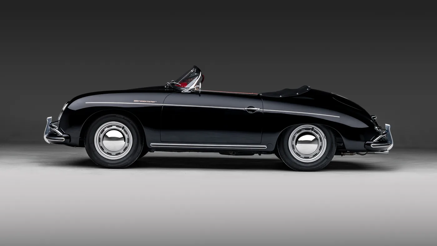 1957 Porsche 356 T1 Speedster proposée par un concessionnaire spécialisé à Sunningdale, Royaume-Uni, photo 8 sur 10