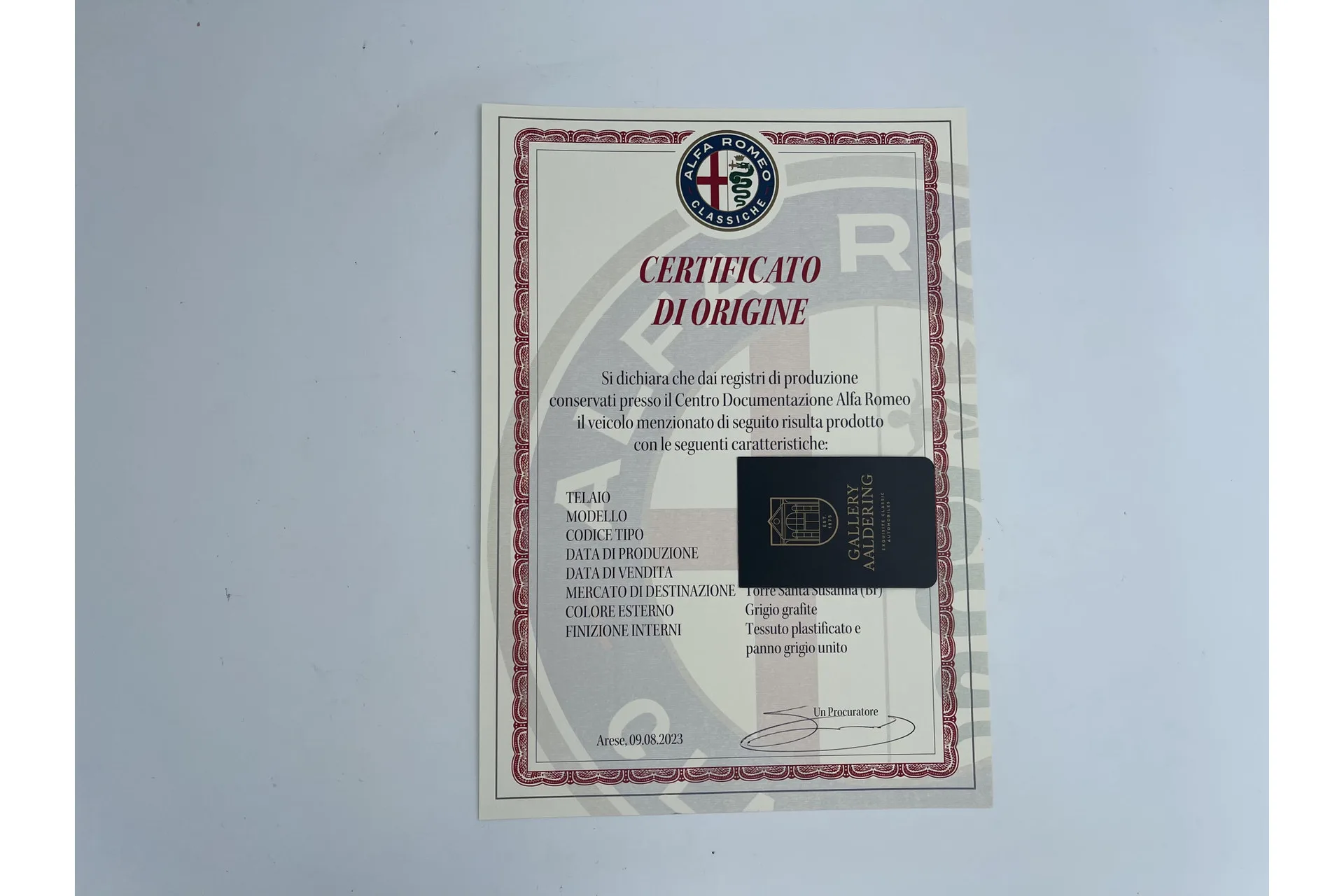 1968 Alfa Romeo Giulia Berlina 1600 S Scioneri, 12/30
