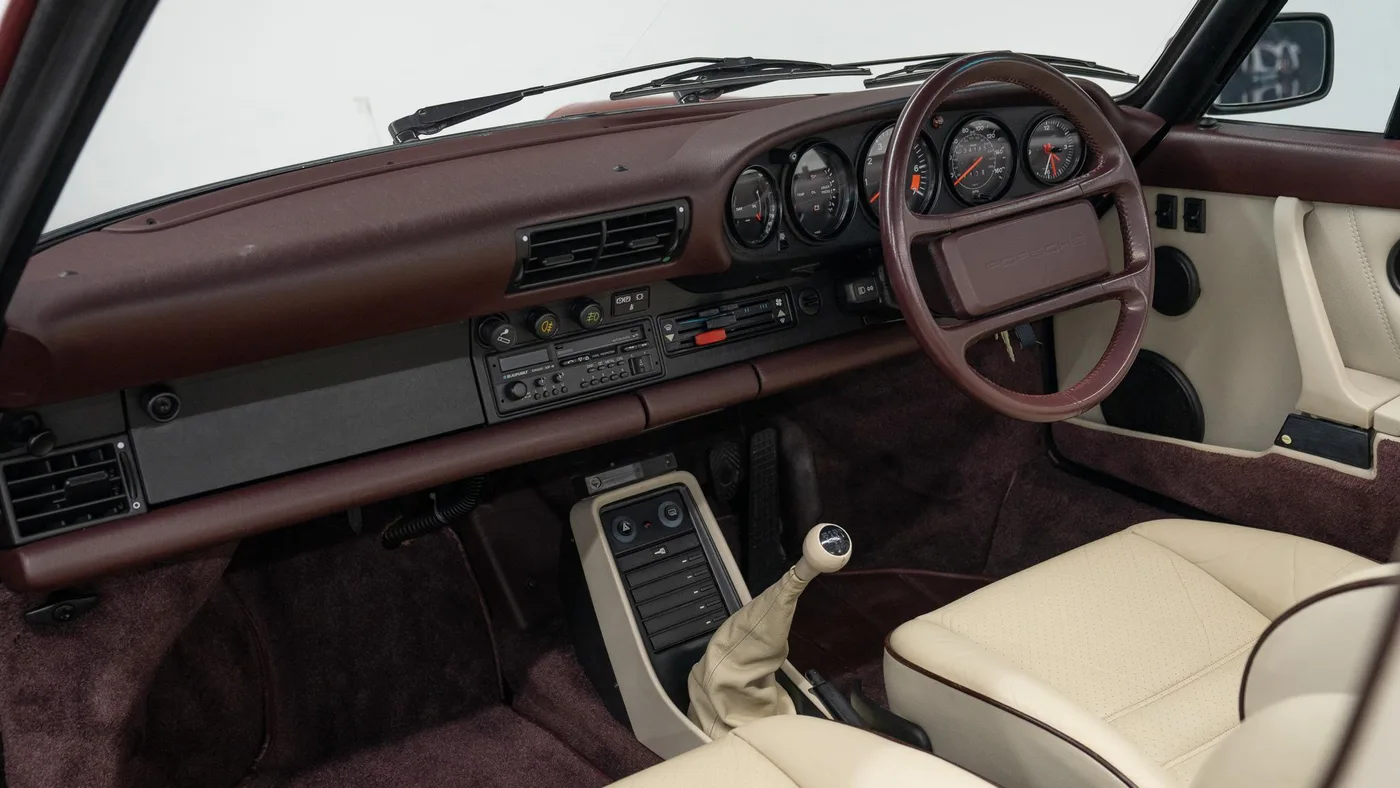 1988 Porsche 911 Super Sport Cabriolet, Turbo-body G50 angeboten von einem Fachhändler in Swadlincote, Vereinigtes Königreich, Foto 13 von 15