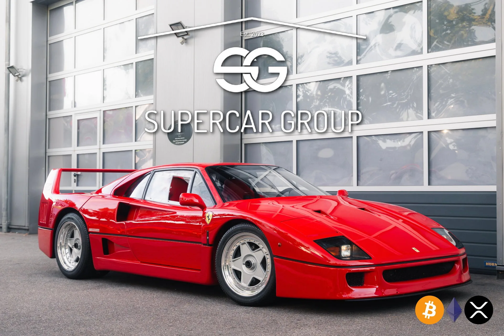 1989 Ferrari F40 proposée par un concessionnaire spécialisé à Munich, Allemagne, photo principale