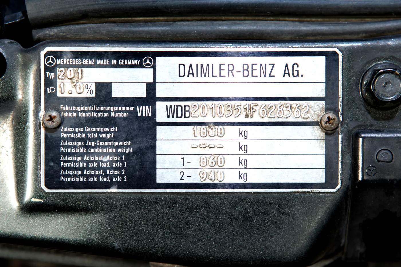 1989 Mercedes-Benz 190 E 2.5-16, 23/23