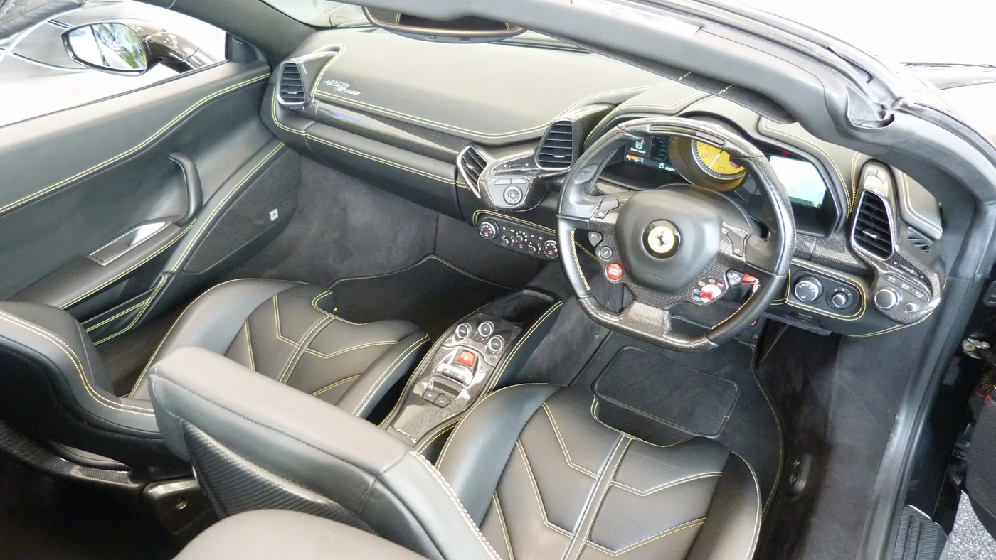 2013 Ferrari 458 Spider offered by a franchised dealer group in Cheltenham, United Kingdom, photo 25 of 25