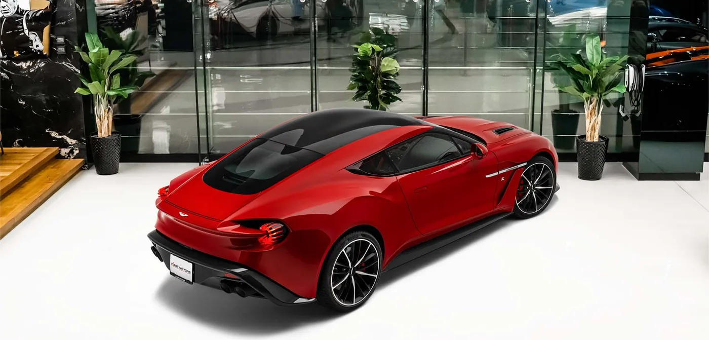 2018 Aston Martin Vanquish Zagato angeboten von einem Fachhändler in Dubai, Vereinigte Arabische Emirate, Außenansicht 2
