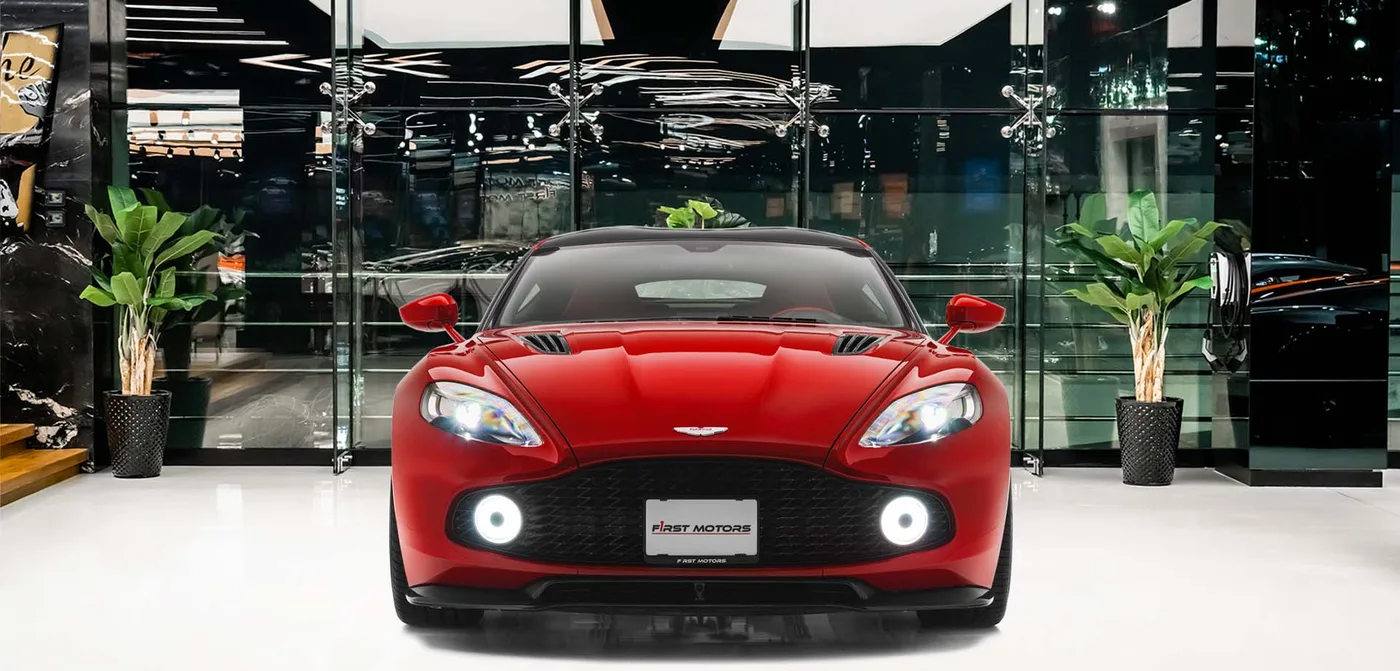 2018 Aston Martin Vanquish Zagato angeboten von einem Fachhändler in Dubai, Vereinigte Arabische Emirate, Außenansicht 3