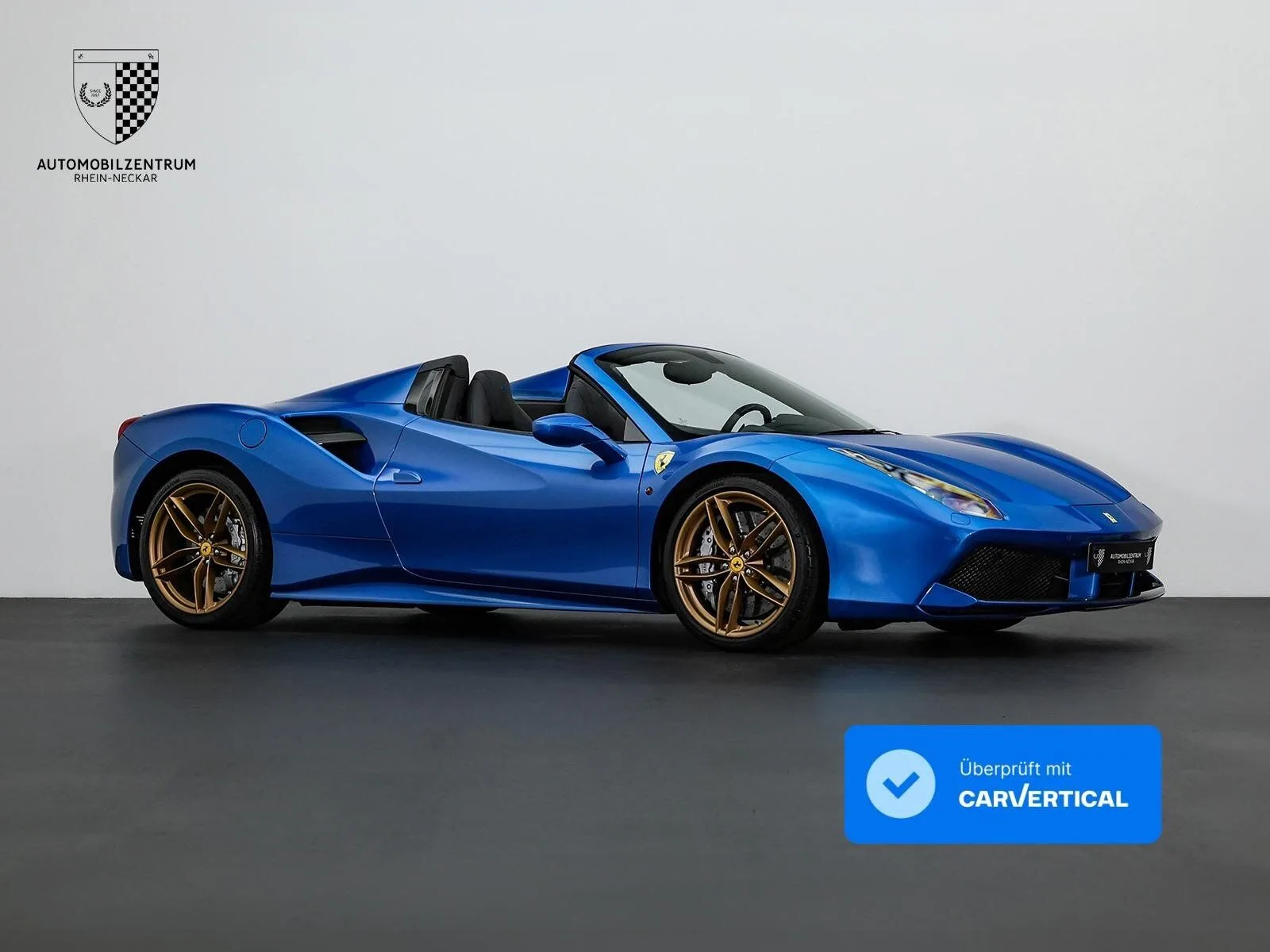 2018 Ferrari 488 Spider angeboten von einem Supersportwagenhändler in Viernheim, Deutschland, Hauptfoto
