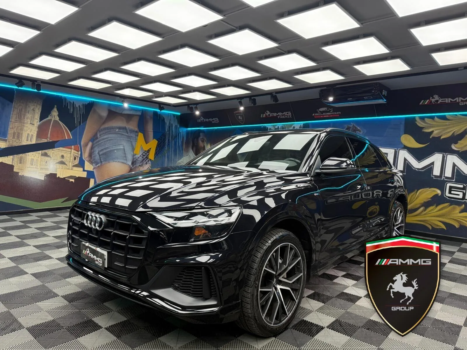 2019 Audi Q8 55 TFSI S line edition offered by a specialist dealer in Calenzano, Italy, main photo