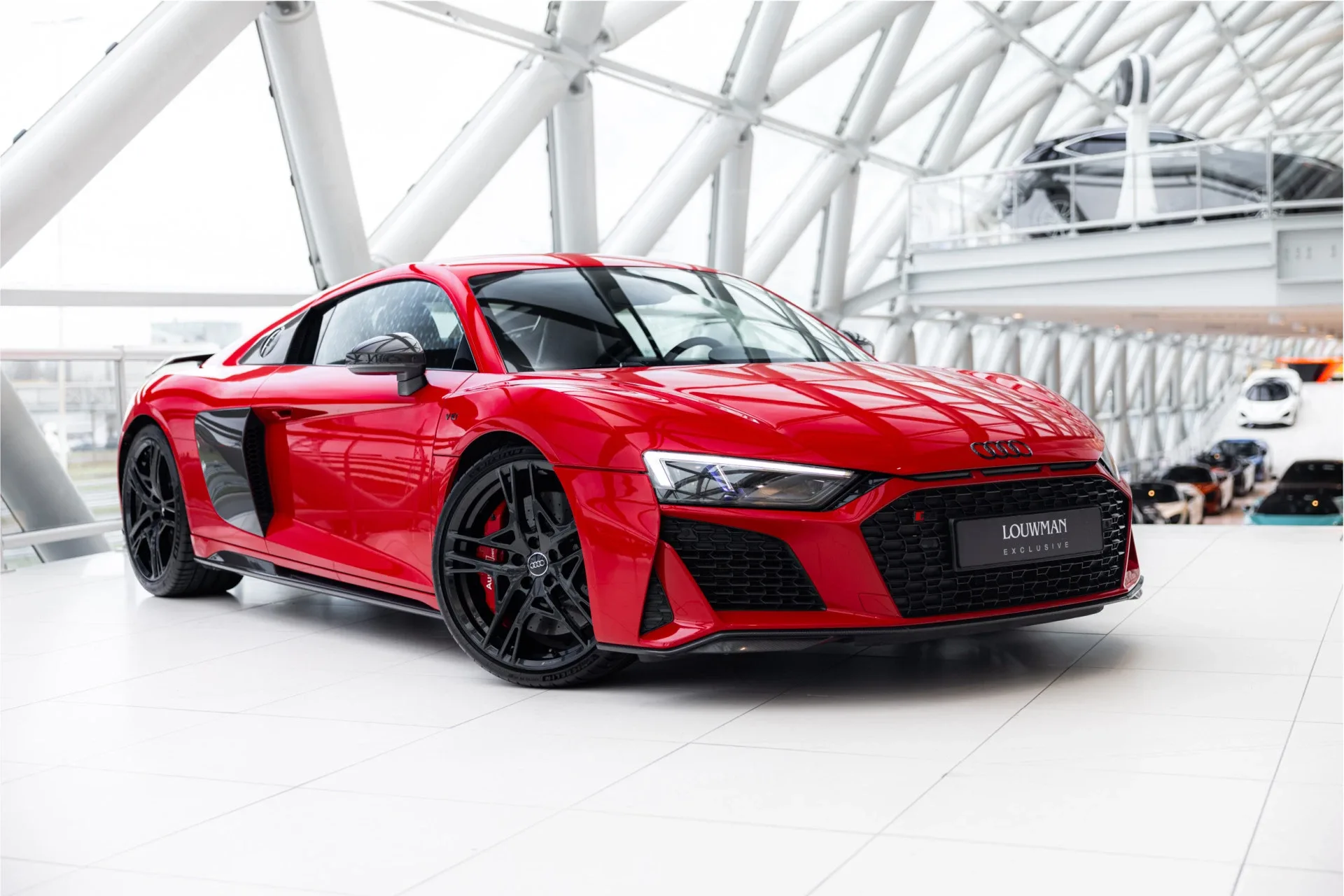 2019 Audi R8 V10 performance quattro angeboten von einem offiziellen McLaren und Morgan-Vertragshändler in Utrecht, Niederlande, Hauptfoto