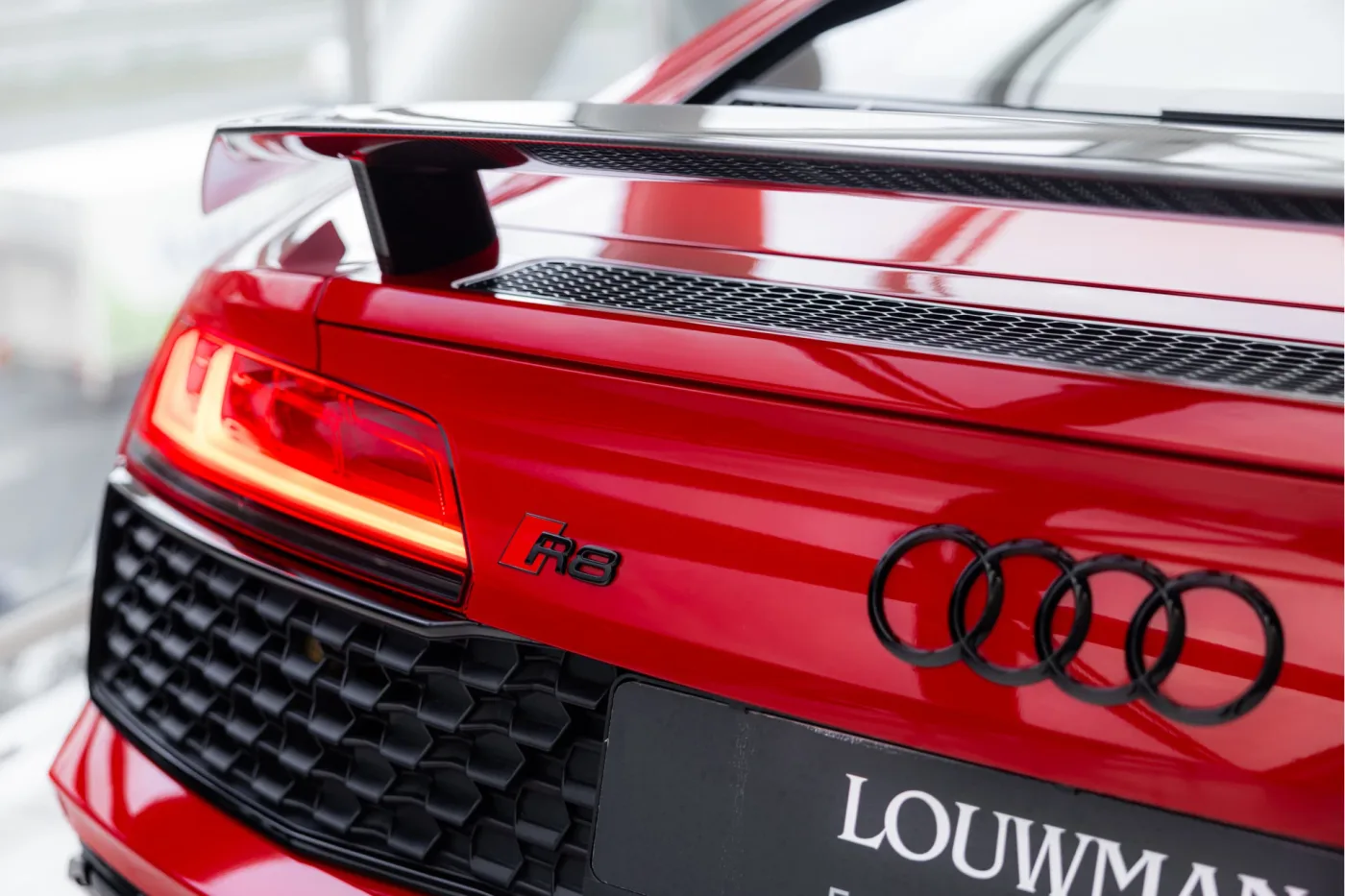 2019 Audi R8 V10 performance quattro offered by an official McLaren and Morgan dealer in Utrecht, Netherlands, photo 24 of 25