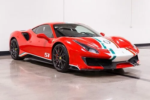 2019 Ferrari 488 Pista vendue par un concessionnaire spécialisé à Costa Mesa, États-Unis, photo principale