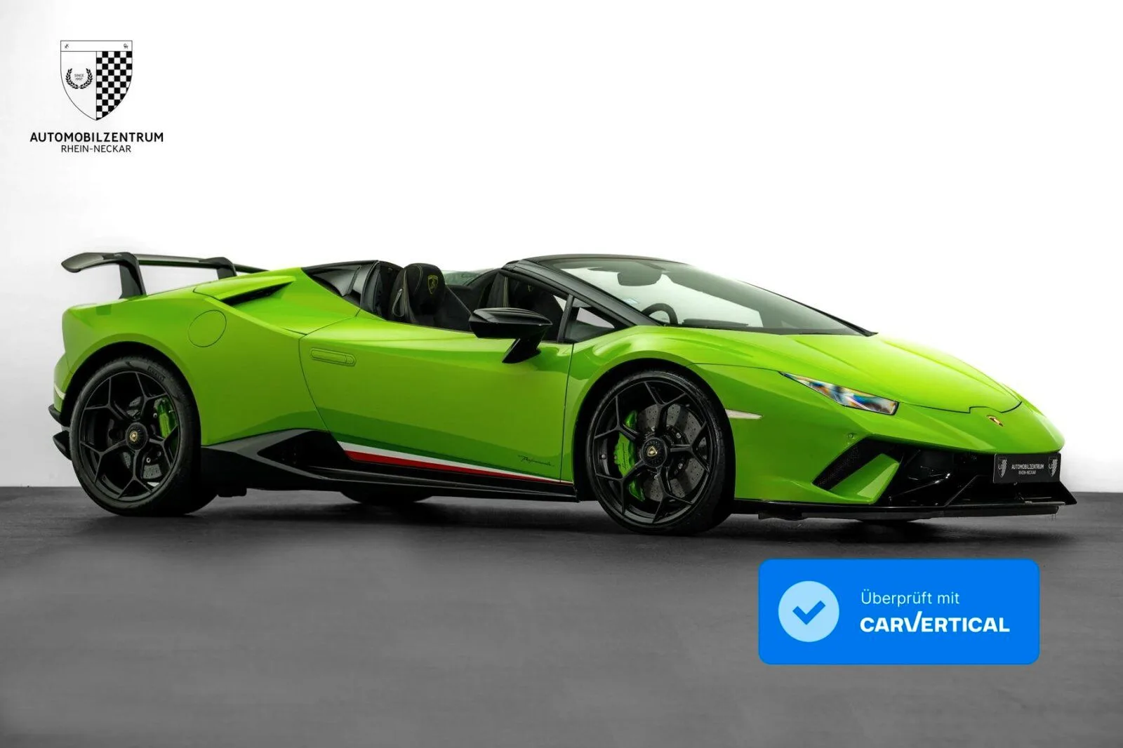 2019 Lamborghini Huracán Performante Spyder offered by a supercar dealer in Viernheim, Germany, main photo