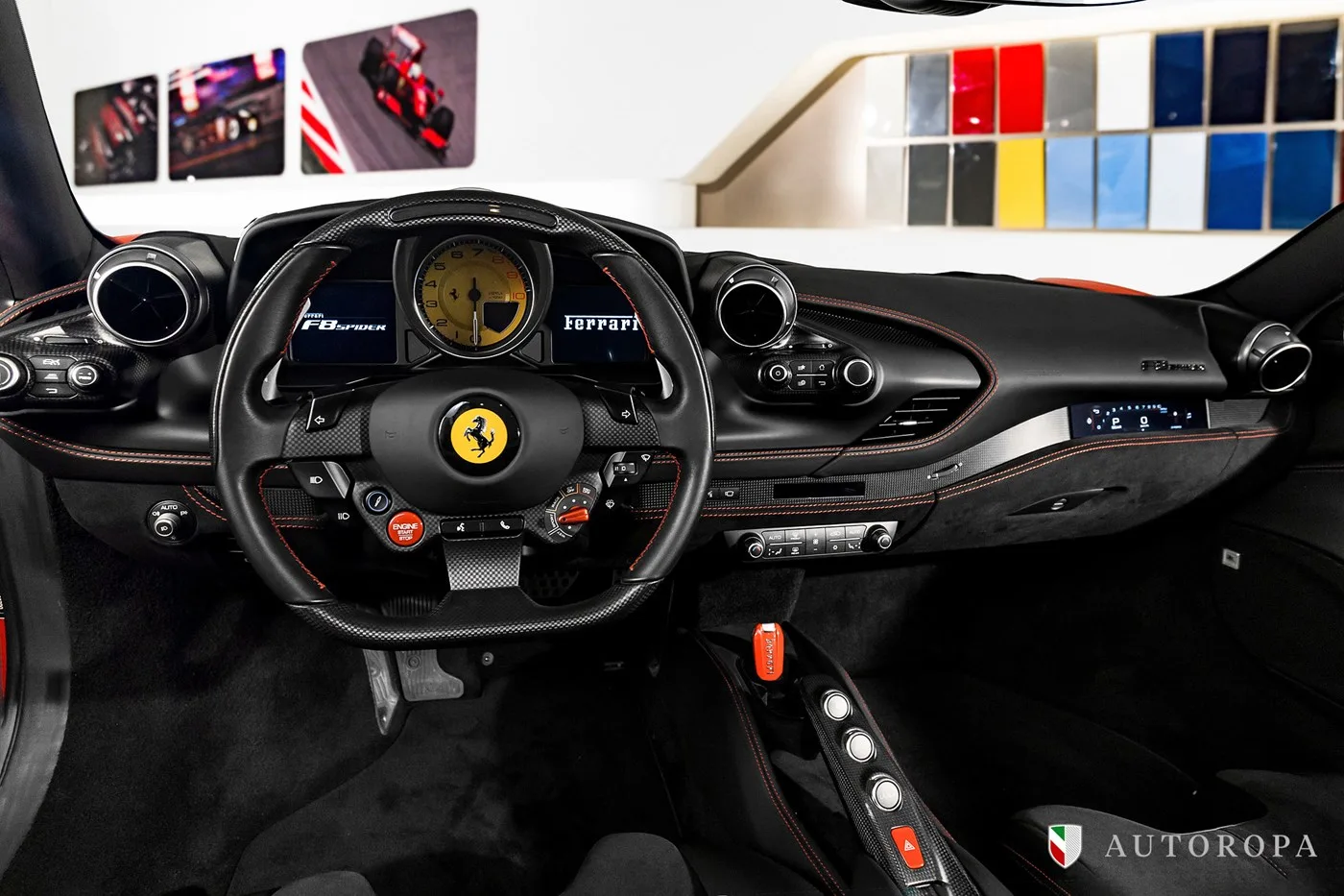 2021 Ferrari F8 Spider angeboten von einem offiziellen Ferrari und Maserati-Vertragshändler in Arlöv, Schweden, Foto 7 von 10