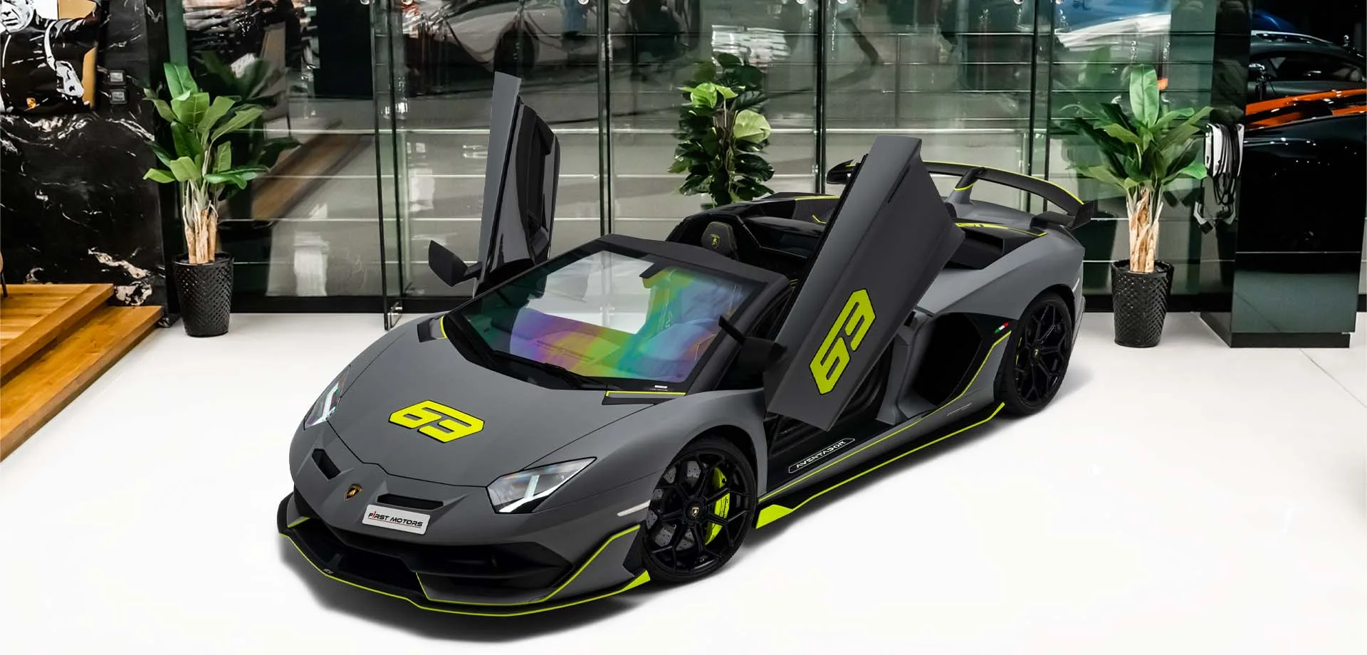 2021 Lamborghini Aventador SVJ 63 Roadster angeboten von einem Fachhändler in Dubai, Vereinigte Arabische Emirate, Hauptfoto