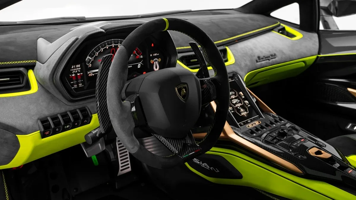 2021 Lamborghini Sián FKP 37 offered by a specialist dealer in Dubai, United Arab Emirates, photo 13 of 25