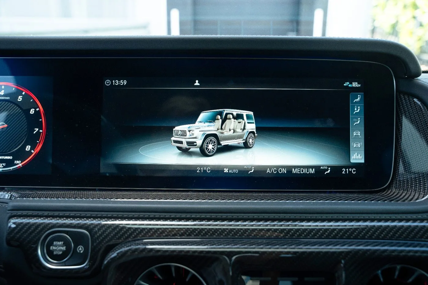 2021 Mercedes-AMG G 63 offered by a supercar dealer in Gronau, Germany, photo 24 of 25