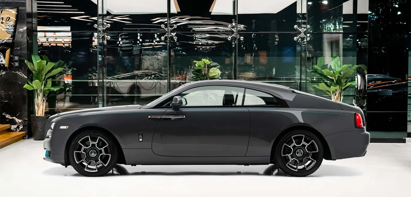 2021 Rolls-Royce Wraith offered by a specialist dealer in Dubai, United Arab Emirates, exterior view 2