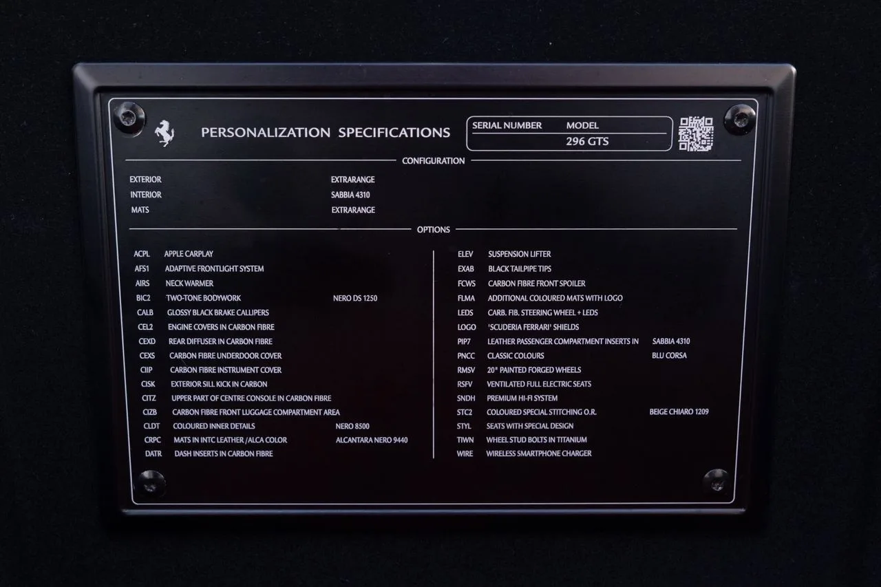 2022 Ferrari 296 GTS, 27/27