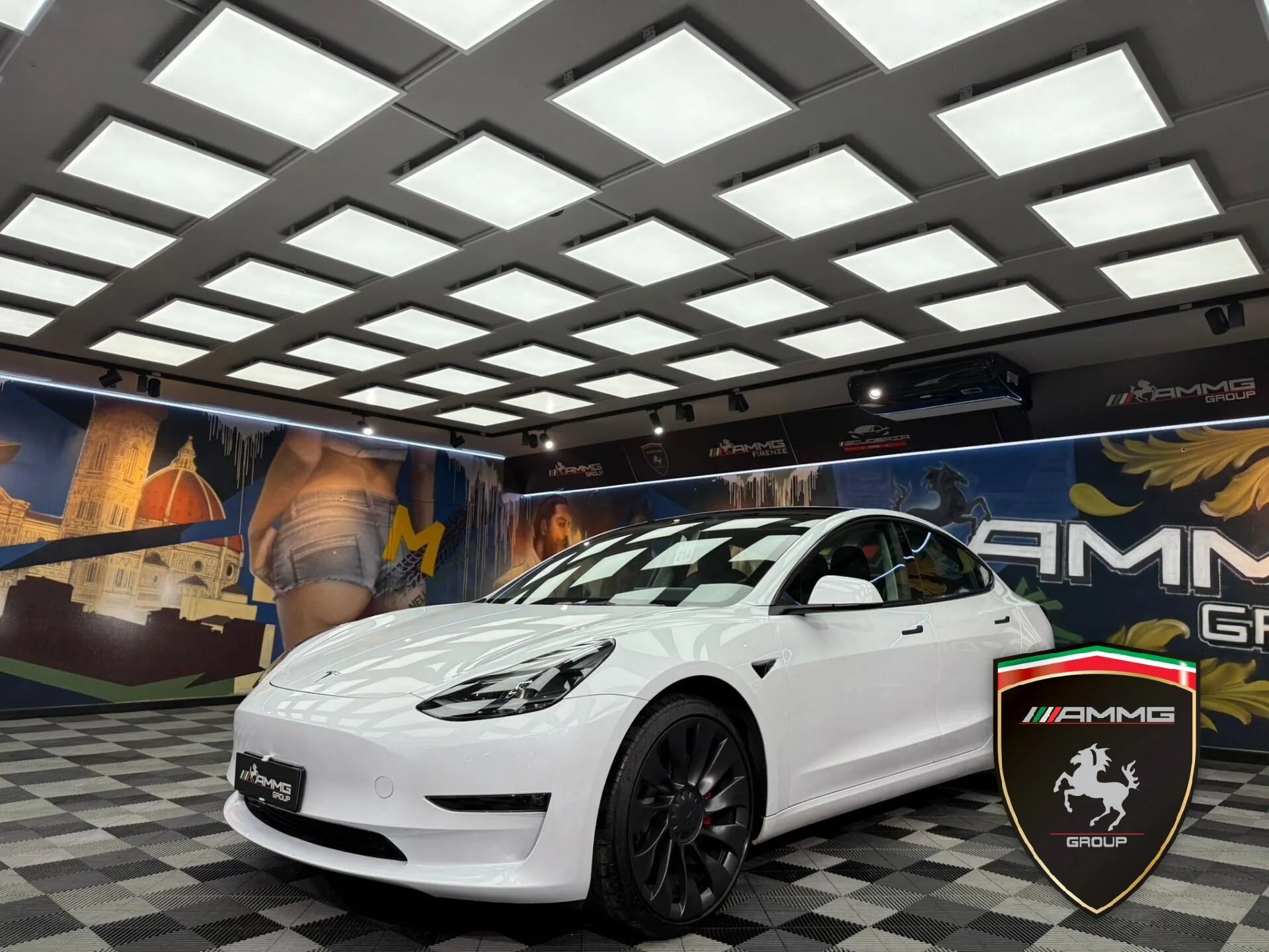 2022 Tesla Model 3 Performance angeboten von einem Fachhändler in Calenzano, Italien, Hauptfoto