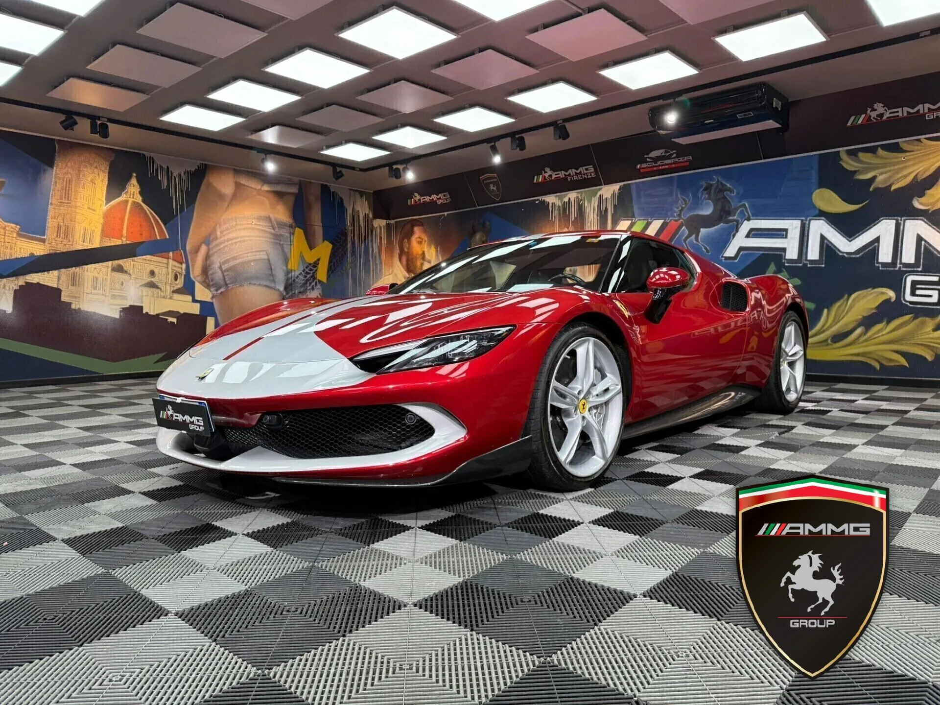 2023 Ferrari 296 GTB Assetto Fiorano offered by a specialist dealer in Calenzano, Italy, main photo