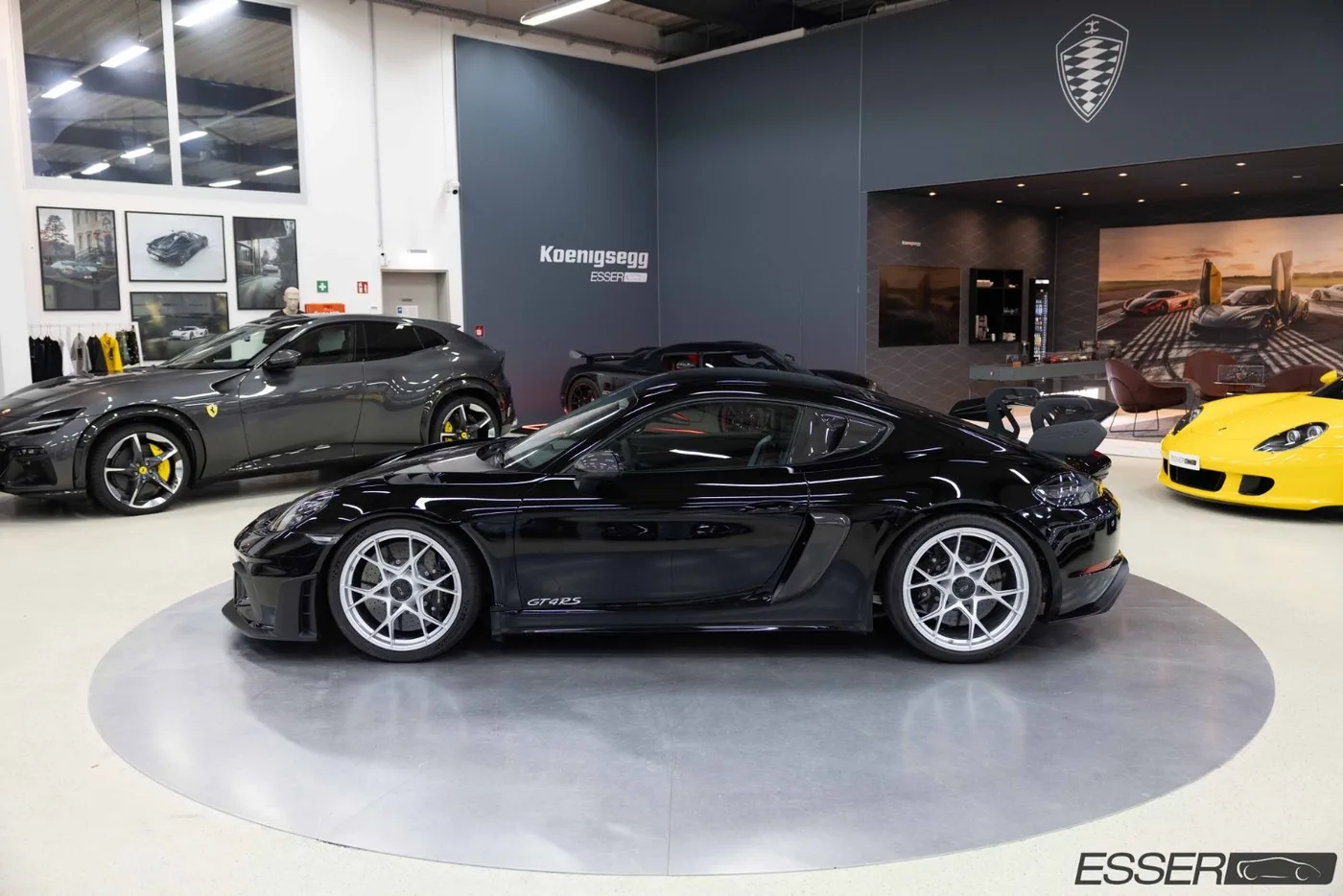 2023 Porsche 718 Cayman GT4 RS Weissach package offered by a specialist dealer in Alsdorf, Germany, photo 6 of 10
