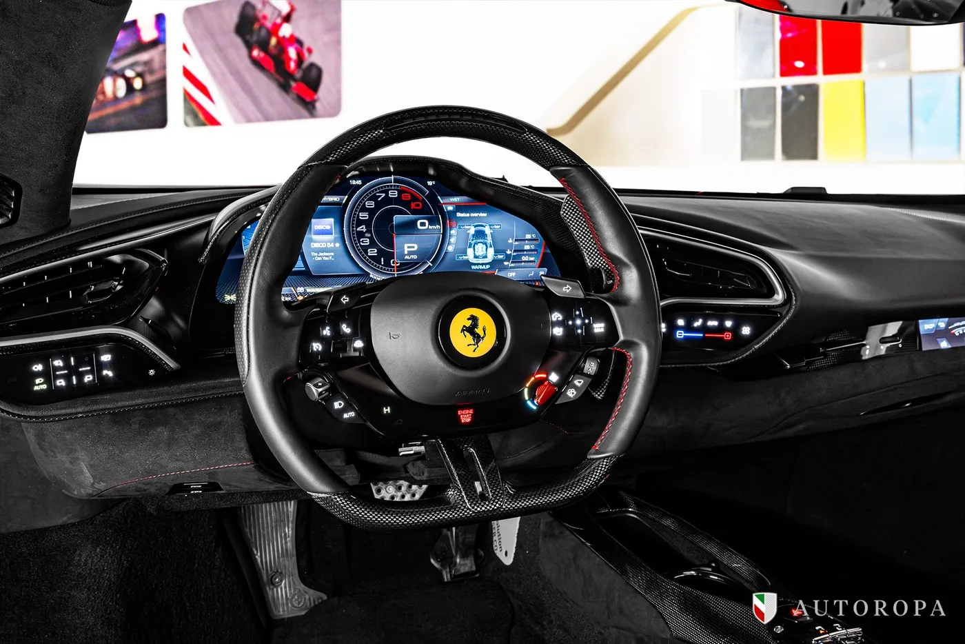 2024 Ferrari 296 GTB Assetto Fiorano angeboten von einem offiziellen Ferrari und Maserati-Vertragshändler in Stockholm, Schweden, Foto 7 von 10