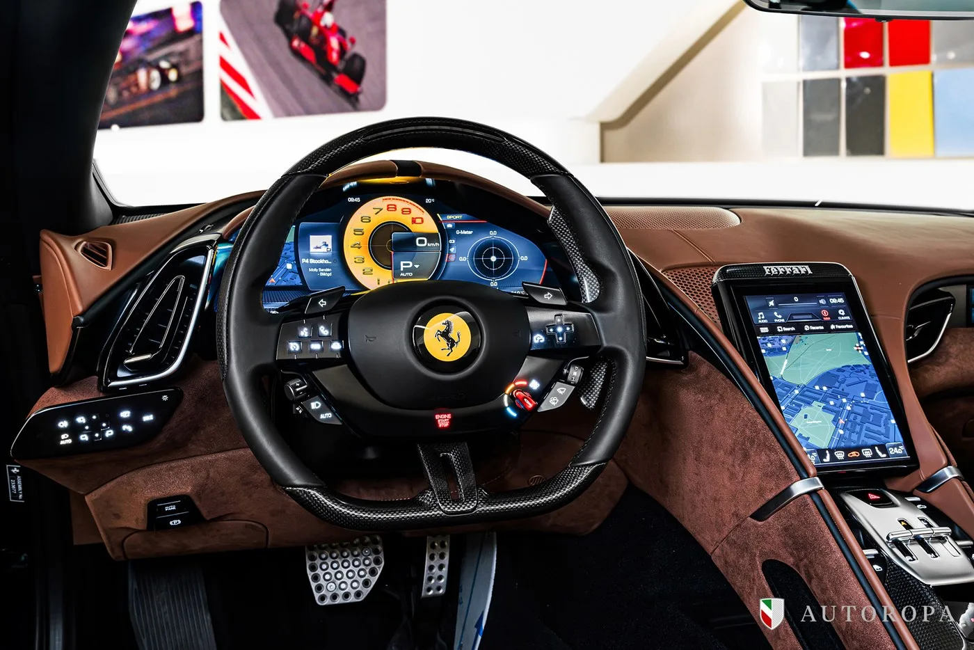 2024 Ferrari Roma Spider proposée par un concessionnaire agréé Ferrari et Maserati à Stockholm, Suède, photo 7 sur 10