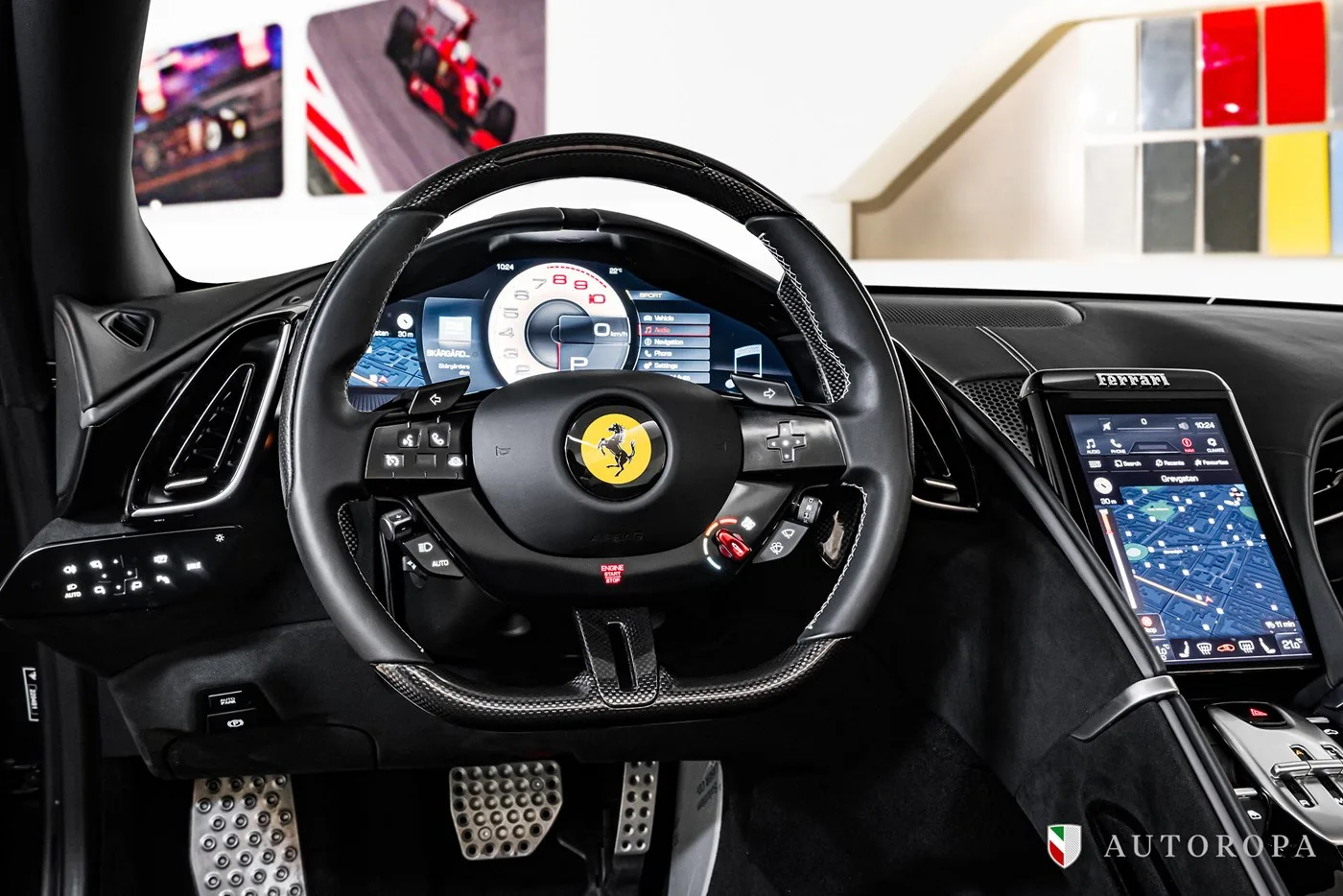 2024 Ferrari Roma Spider proposée par un concessionnaire agréé Ferrari et Maserati à Arlöv, Suède, photo 7 sur 10