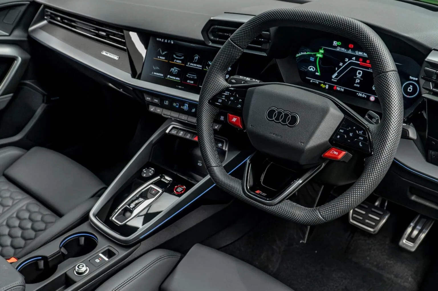 2025 Audi RS3 Sedan Carbon Black, 22/30