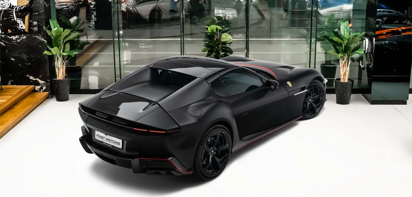 2025 Ferrari 12Cilindri offered by a specialist dealer in Dubai, United Arab Emirates, exterior view 2