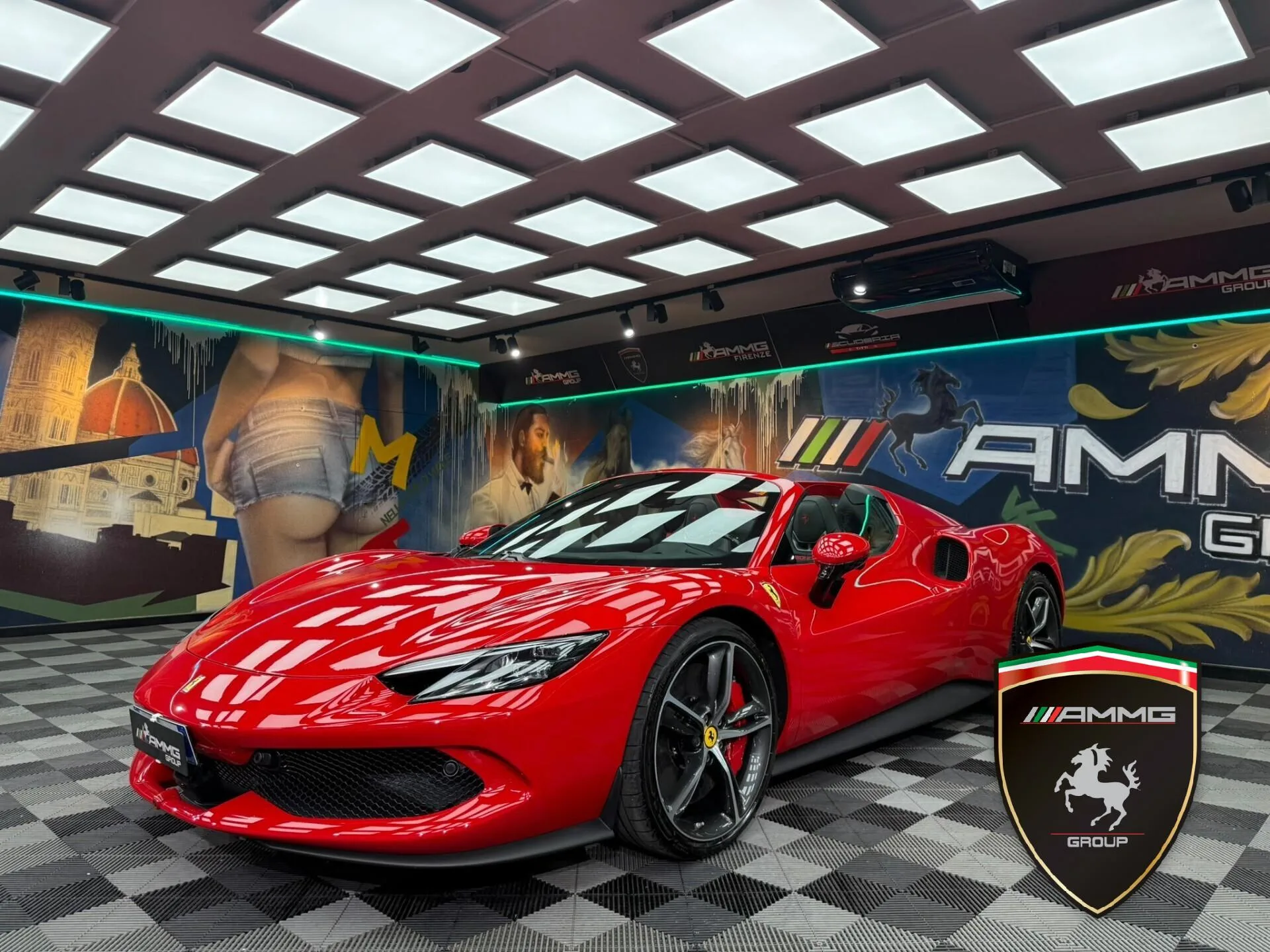 2025 Ferrari 296 GTS angeboten von einem Fachhändler in Calenzano, Italien, Hauptfoto