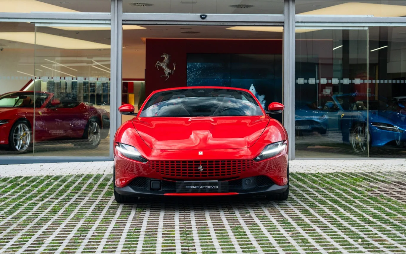 2025 Ferrari Roma Spider offered by a specialist dealer in San Pedro Alcántara, Spain, main photo