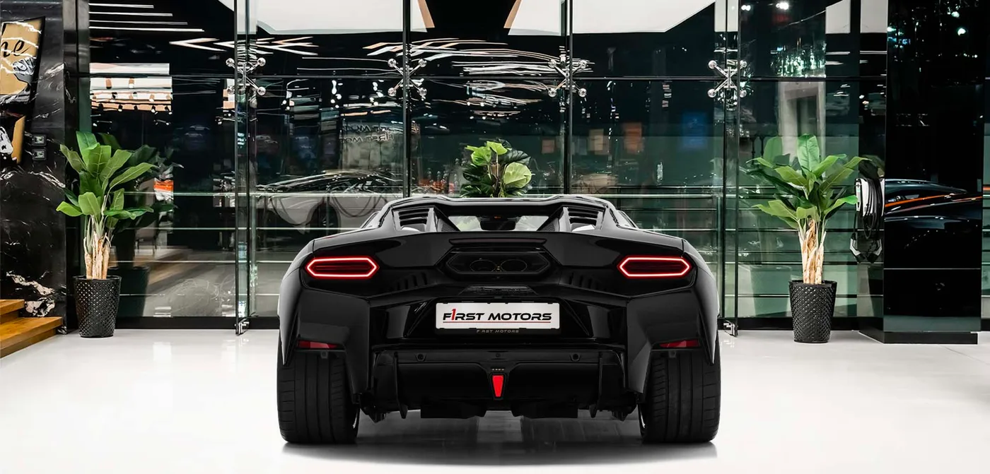 2026 Lamborghini Temerario offered by a specialist dealer in Dubai, United Arab Emirates, exterior view 4