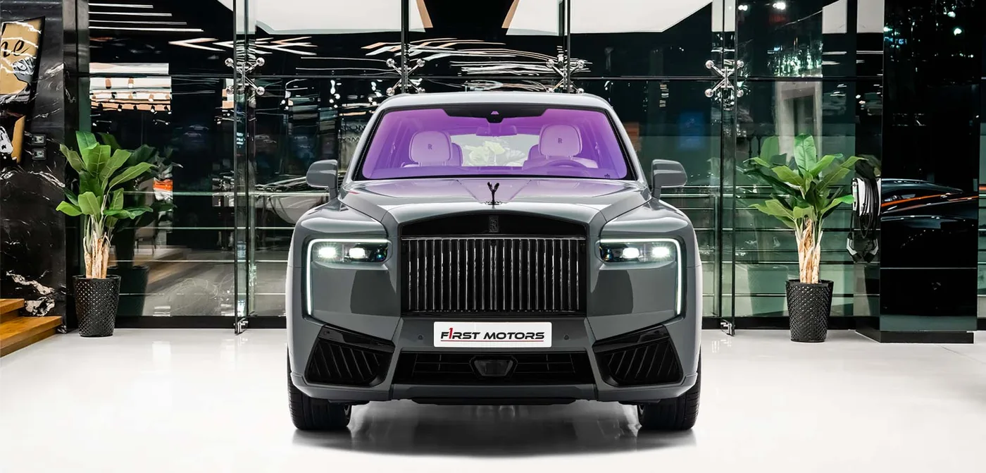 2026 Rolls-Royce Cullinan offered by a specialist dealer in Dubai, United Arab Emirates, exterior view 3