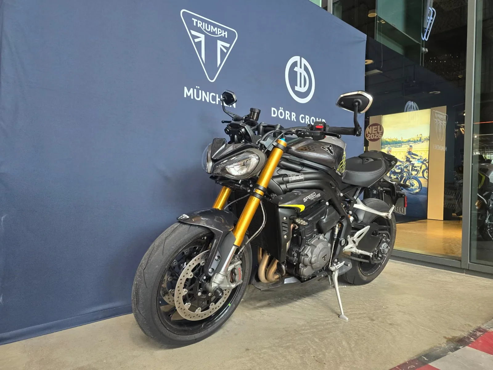 2026 Triumph Speed Triple 1200 RS offered by a franchised dealer in Munich, Germany, main photo