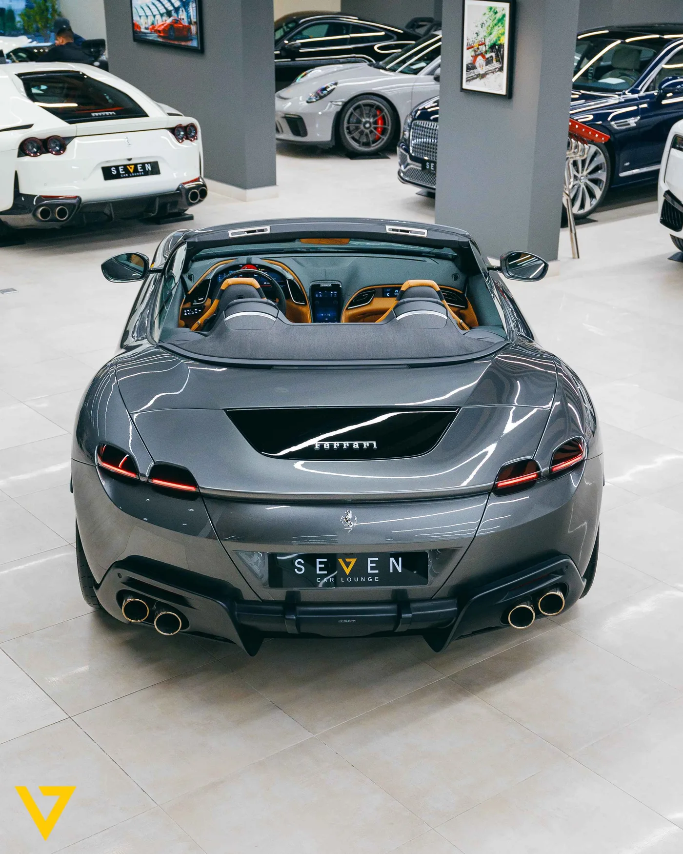 2024 Ferrari Roma Spider offered by a supercar dealer in Riyadh, Saudi Arabia, photo 7 of 16