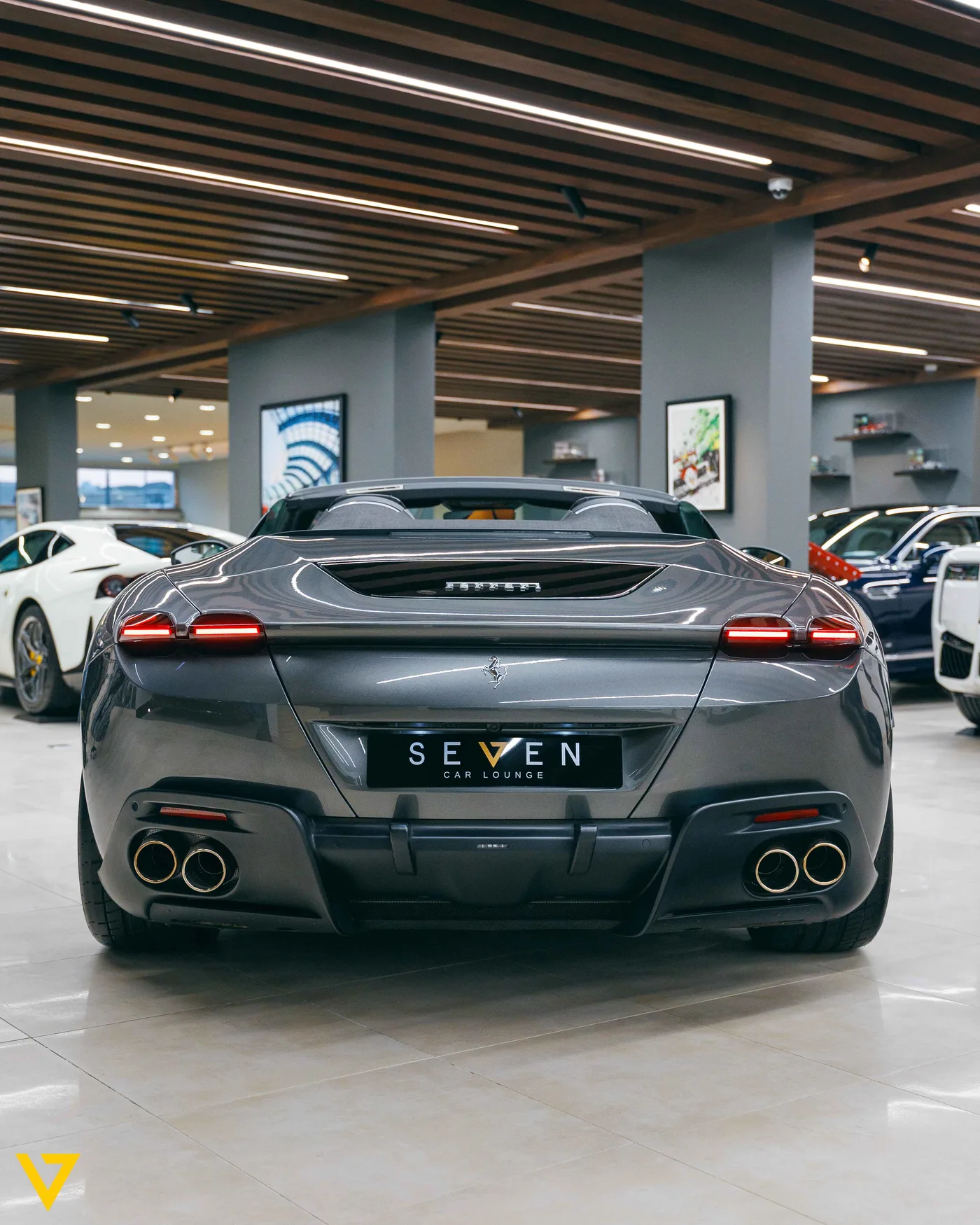 2024 Ferrari Roma Spider offered by a supercar dealer in Riyadh, Saudi Arabia, photo 8 of 16