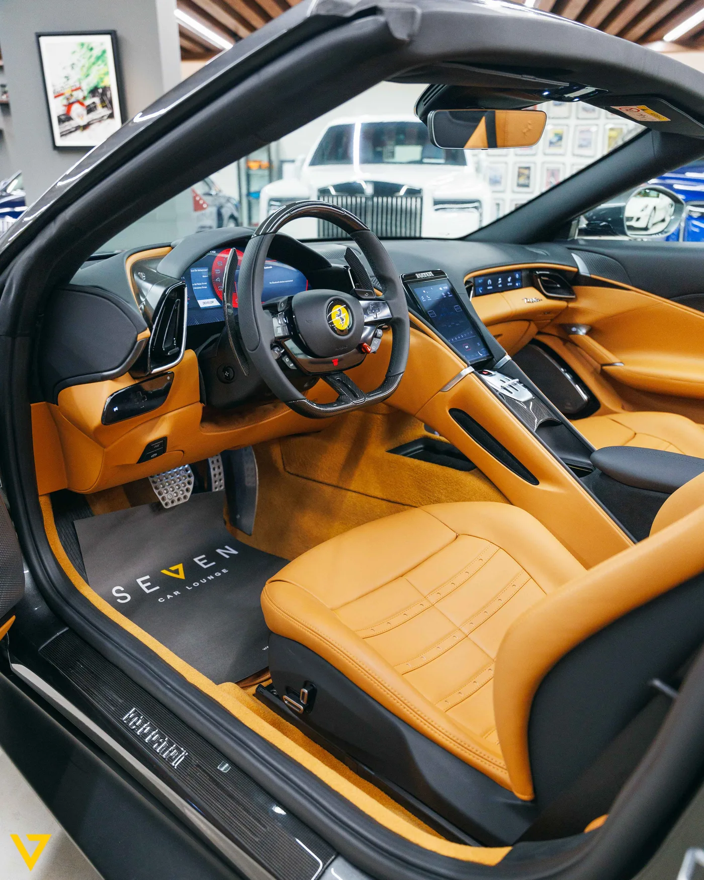 2024 Ferrari Roma Spider offered by a supercar dealer in Riyadh, Saudi Arabia, photo 12 of 16
