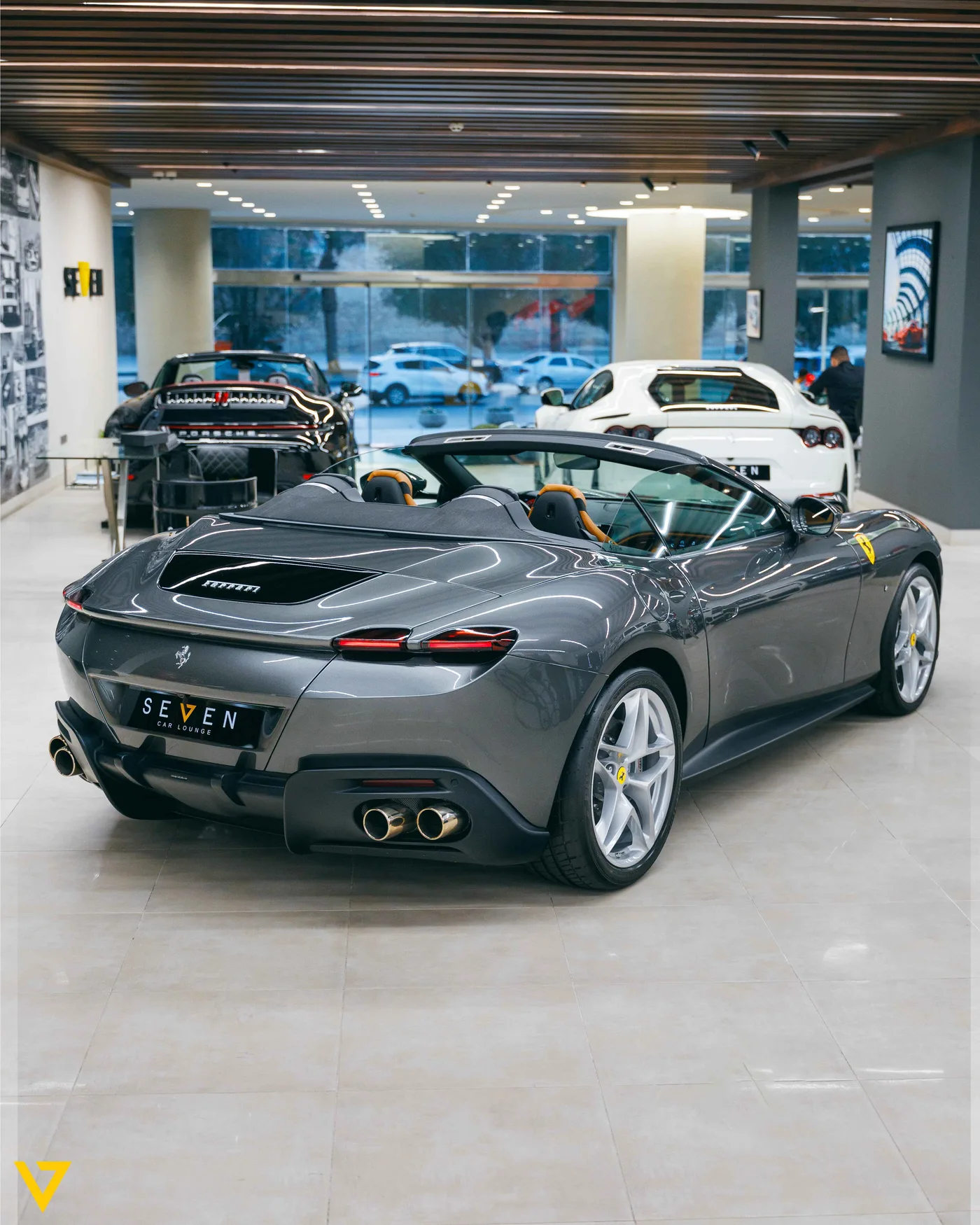 2024 Ferrari Roma Spider offered by a supercar dealer in Riyadh, Saudi Arabia, photo 16 of 16