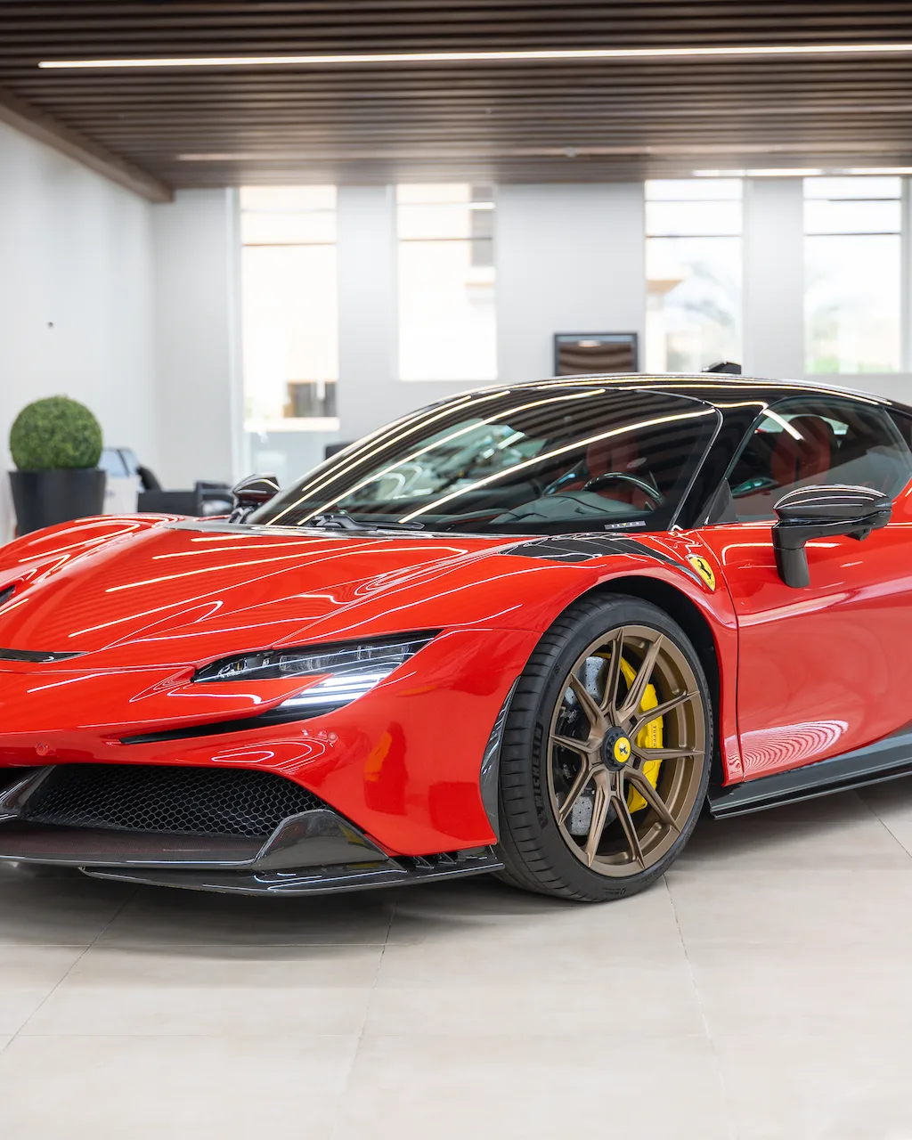 2022 Ferrari SF90 Stradale offered by a supercar dealer in Riyadh, Saudi Arabia, photo 2 of 18