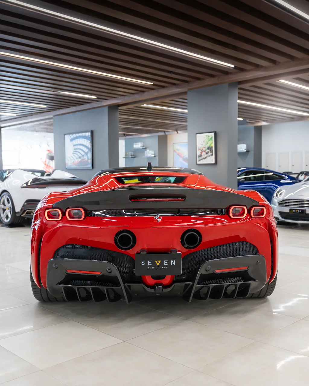 2022 Ferrari SF90 Stradale offered by a supercar dealer in Riyadh, Saudi Arabia, photo 7 of 18