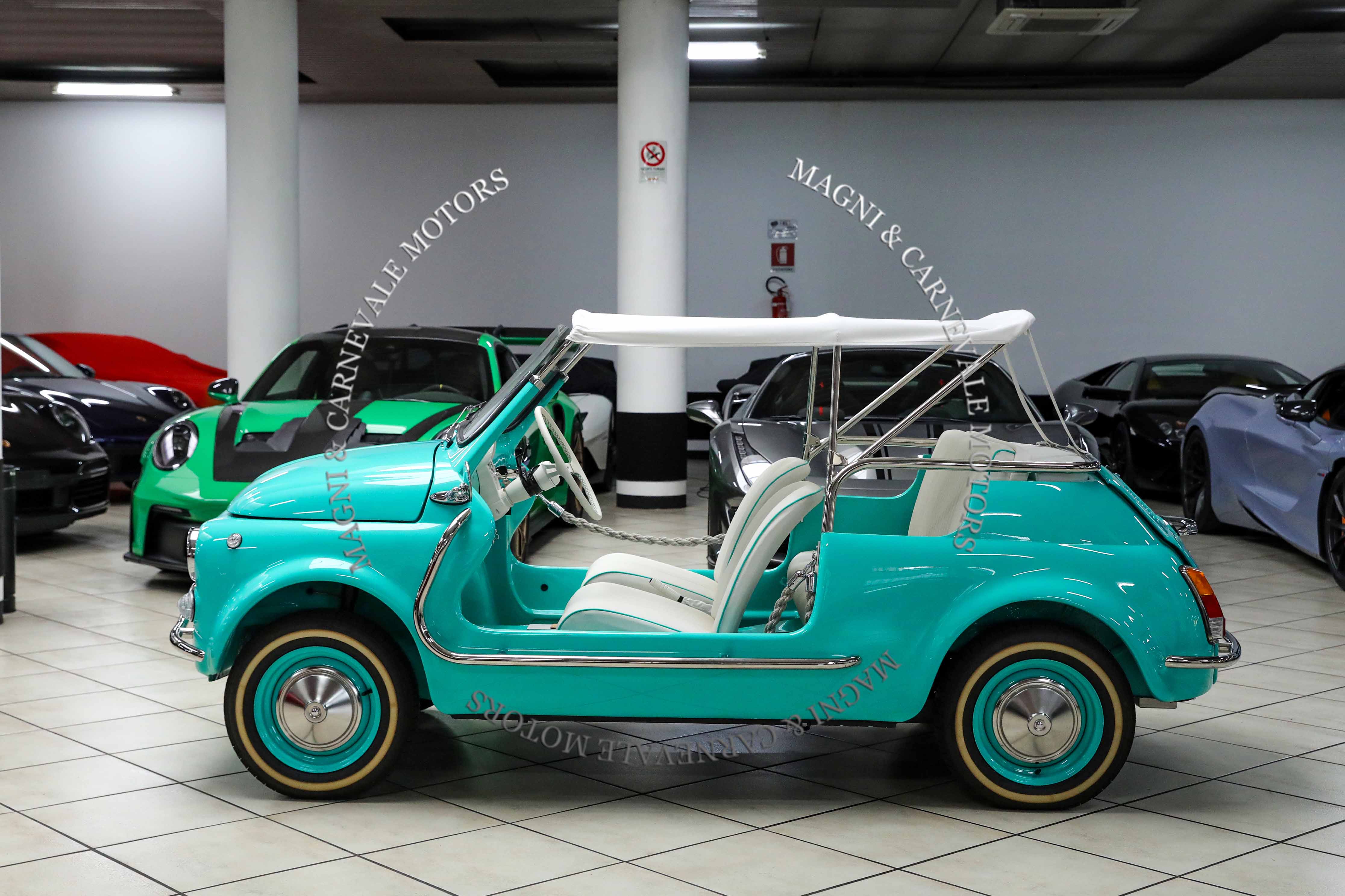 Fiat 500 Spiaggina E-Classic offered by a specialist dealer in Milan, Italy, photo 9 of 20