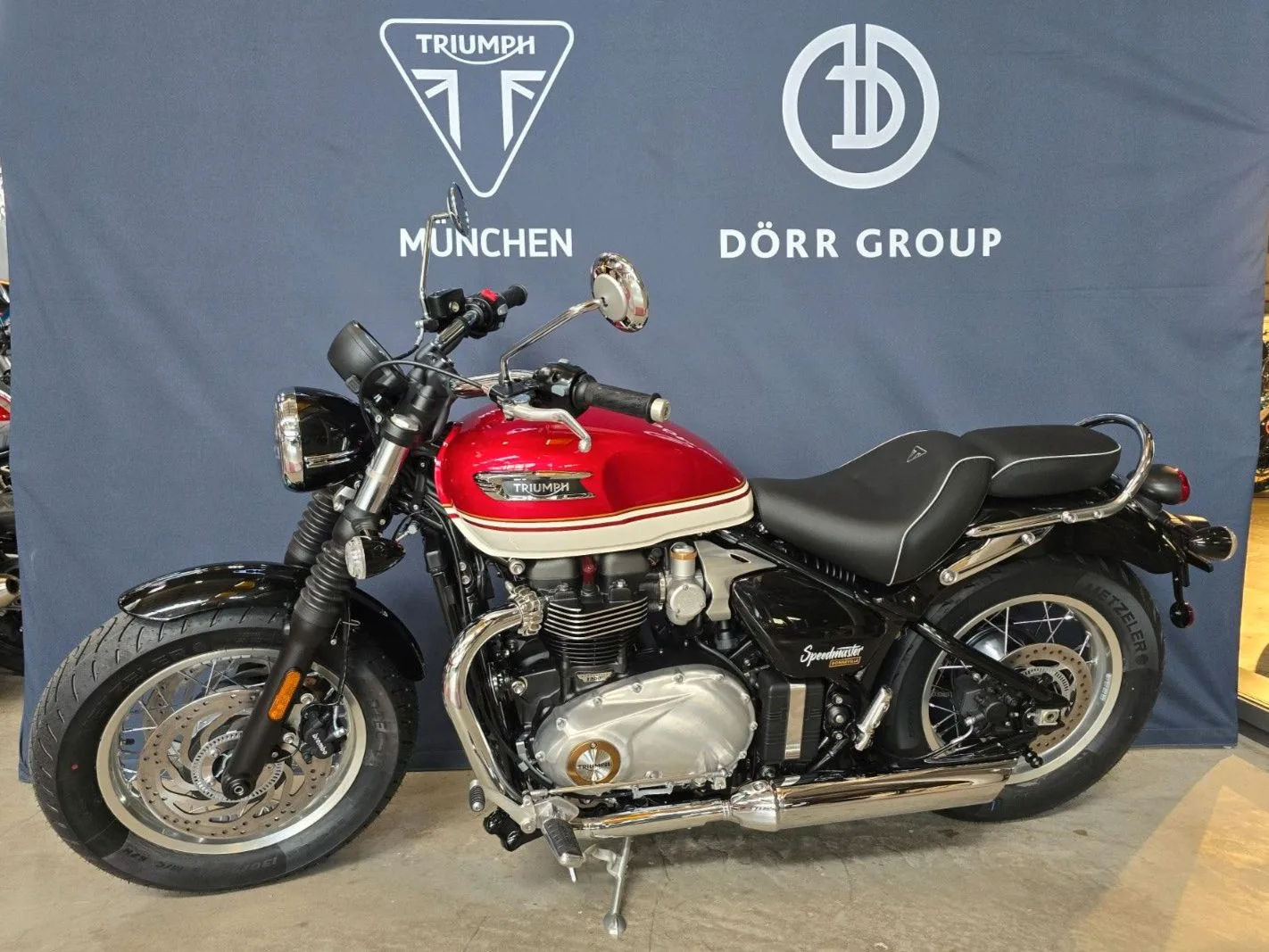 Triumph Bonneville Speedmaster offered by a franchised dealer in Munich, Germany, main photo