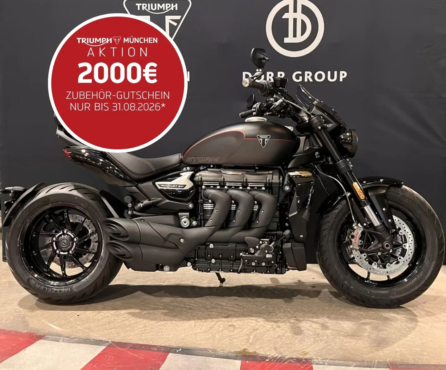 Triumph Rocket 3 Storm GT offered by a franchised dealer in Munich, Germany, main photo